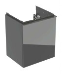 GEBERIT - Acanto Umyvadlová skříňka, 45x42x38 cm, 1 zásuvka, sklo/lávová 503.002.JK.2