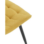 Jídelní židle, žlutá, látka, HC-462 YEL2