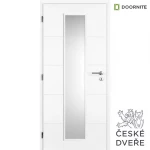 Interiérové dveře Quatro Linea Sklo Bílé 80L