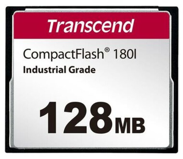 Transcend CF180I Compact Flash Karta 128MB / R: 85MBs / W: 70MBs (TS128MCF180I)