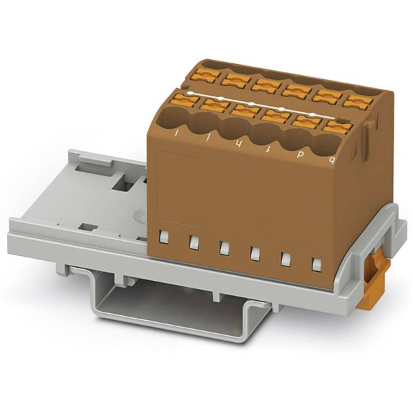 Phoenix Contact 3273032 blok rozvaděče 28.6 mm pružinová svorka hnědá 8 ks
