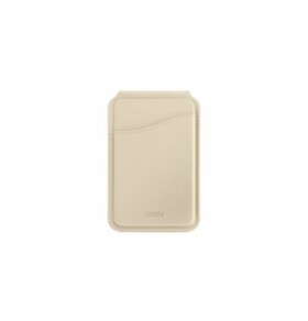 Uniq Coehl Esme Magnetické pouzdro na karty s kompaktním zrcátkem a stojánkem na mobilní telefon béžová (8886463687383)
