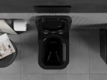 MEXEN - Teo Závěsná WC mísa včetně sedátka s slow-slim, Duroplastu, černá 30854070