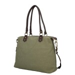 Trendy dámská textilní kabelka na rameno Petra, zelená