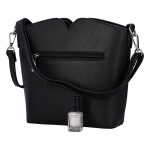 Praktická dámská koženková kabelka Ankica, černá