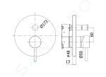 PAFFONI - Stick Baterie pod omítku pro 2 spotřebiče, chrom SKBOX015CR