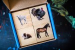 TickiT Dřevěné pexeso - Domácí zvířata (28 ks)