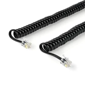 Nedis telefonní kabel RJ10-RJ10 černá / Telefonní kabel / kroucený / 5 m (TCGP90100BK50)