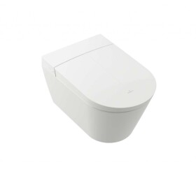VILLEROY & BOCH - ViClean Elektronický bidet s keramikou, závěsný, DirectFlush, CeramicPlus, SoftClosing, alpská bílá V22EM101