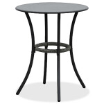 Balkónový set 1+2, stůl 60x60, židle umělý ratan barva antracit, kov antracit