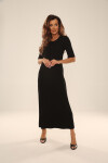 Šaty/Blouse De Lafense 054 Sienna kr/r S-2XL ČOKOLÁDA XXL