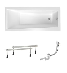 Obdélníková vana Laguna Idea Plus 170x75 cm akrylát levá i pravá SIKOID1700APN SIKOID1700APN