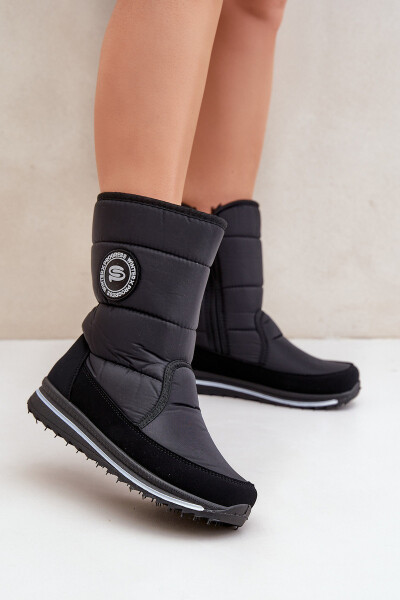 Dámské sněhule se zipem Progress PROGJ-21-09 Černé 37