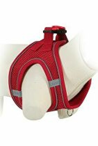 Postroj pes Síťový červená M Zolux