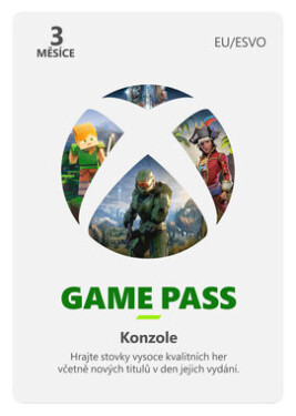 Microsoft Xbox Game Pass / přístup na 3 měsíce / elektronická licence (JPU-00086)