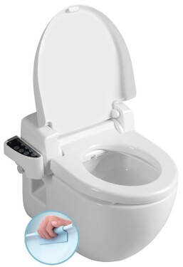 SAPHO - BRILLA závěsné WC s elektronickým bidetem BLOOMING NB-R770D-1