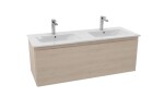 Koupelnová skříňka s dvojumyvadlem Naturel Ancona 120x46 cm akácie ANCONA2120DV ANCONA2120DV