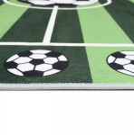 DumDekorace Dětský koberec FLANNEL - fotbalové hřiště Šířka: 80 cm | Délka: 150 cm