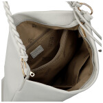 Moderní dámská koženková kabelka na rameno Bonnie, šedá