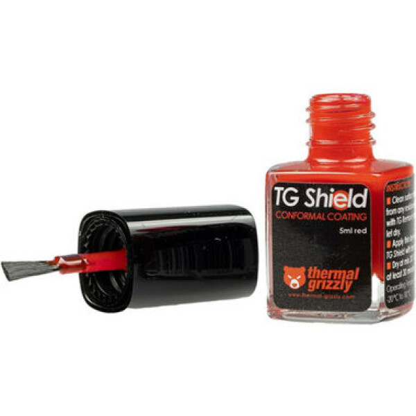 Thermal Grizzly TG Shield 5ml / lak pro ochranu plošných spojů při použití s tekutým kovem (TG-ASH-050-RT)