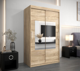 Šatní skříň Abi To Barva korpusu: Dub Sonoma, Rozměry: 120 cm, Dveře: Dub sonoma