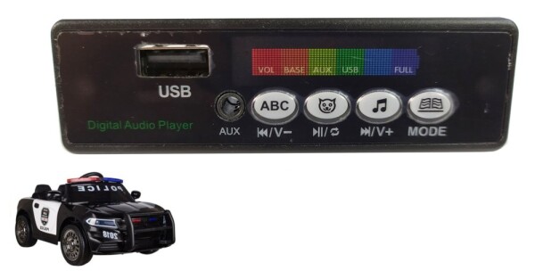 Mamido Hudební panel do policejního elektrického autíčka JC666