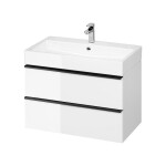 CERSANIT - Sada C725 VIRGO 80 bílá (skříňka FSC MIX70% SGSCH-COC-007574 + černá úchytka) VIR S4019-006
