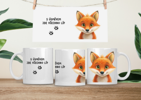 Hrneček čumáček 330ml porcelán Liška