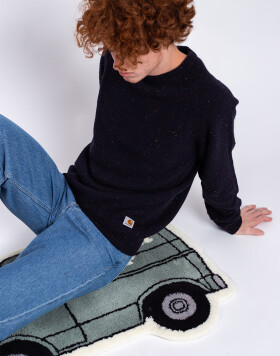 Carhartt WIP Anglistic Sweater Speckled Dark Navy S