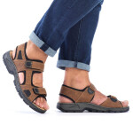 Rieker M 26156-25 RKR447B Sandály na suchý zip 44