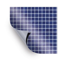 Bazénová folie Aquasense - AS - 3D Mozaika Dark Blue; 1,65m šíře, 1,6mm, metráž