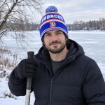 Fanatics Pánská zimní čepice Denver Broncos NFL Heritage Parcel Cuffed Knit Hat with Pom