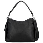 Trendy dámská koženková kabelka na rameno Magdalena, černá
