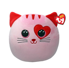 Ty Squishy Beanies FLIRT, 22 cm - pink cat (1)
