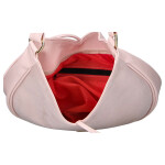 Stylová dámská semišová kabelka na rameno LB Articia, růžová