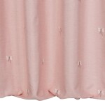 Růžový dětský závěs na kroužcích s výšivkou mašliček Šířka: 140 cm | Délka: 250 cm