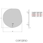 CERANO - Koupelnové LED zrcadlo Lumeo - Ø 70 CER-666007