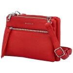 Trendy dámská koženková crossbody kabelka MaxFly Silverio, červená