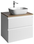 AQUALINE - ALTAIR skříňka s deskou 68 cm, bílá/dub emporio AI270-02