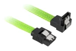 Sharkoon SATA III zelená / SATA kabel / pravoúhlý 90° / 45 cm (4044951016525)