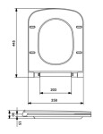 CERSANIT - SEDÁTKO MODUO PLUS DUROPLASTOVÉ SLIM WO LW K98-0357