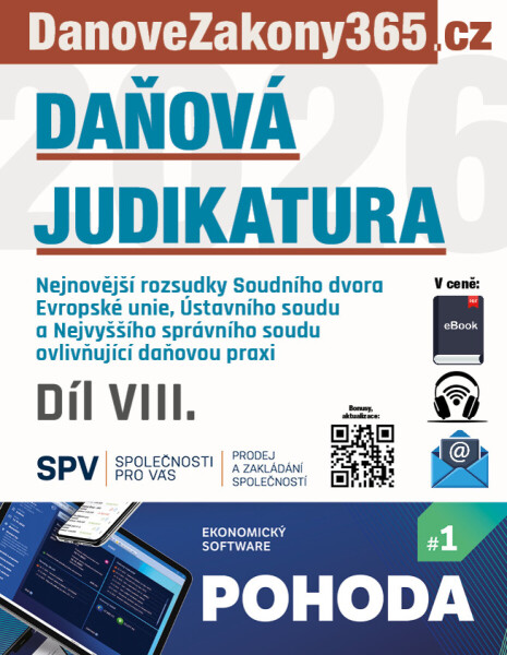 Daňová judikatura (VIII.) - Redakční