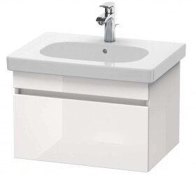 DURAVIT - DuraStyle Umyvadlová skříňka 40x60x45 cm, 1 zásuvka, lesklá bílá DS638302222
