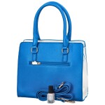 Elegantní dámská koženková kabelka přes rameno Rimi, modrá