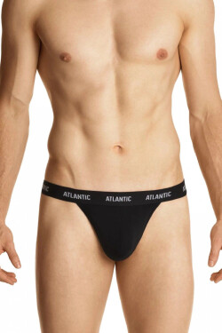 Pánská tanga 1572 black - Atlantic černá S