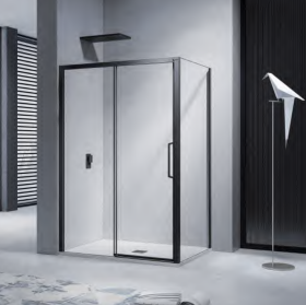 H K Sprchový kout NERO 120x80 cm. L/P varianta HK15235365