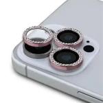 Guess Fixed Glliter Ochrana Čoček pro iPhone 16 Pro/16 Pro Max Pink (57983123490)