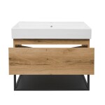 Koupelnová skříňka s umyvadlem SAT B-Way 79x30x45 cm dub BWAY80OAKFU2 BWAY80OAKFU2