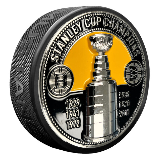 Mustang Puk Boston Bruins NHL Ultra 3D Stanley Cup Medallion