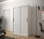 Šatní skříň Abi Jodelka 1 Barva korpusu: Dub artisan, Rozměry: 100 cm, Dveře: Bílá mat
